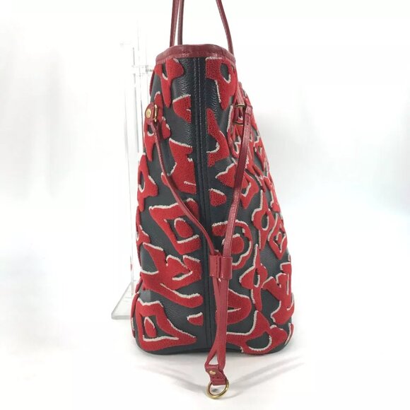 LOUIS VUITTON M45544 Urs Fischer Neverfull MM Shoulder Bag with Pouch Tote Bag - Picture 2 of 16